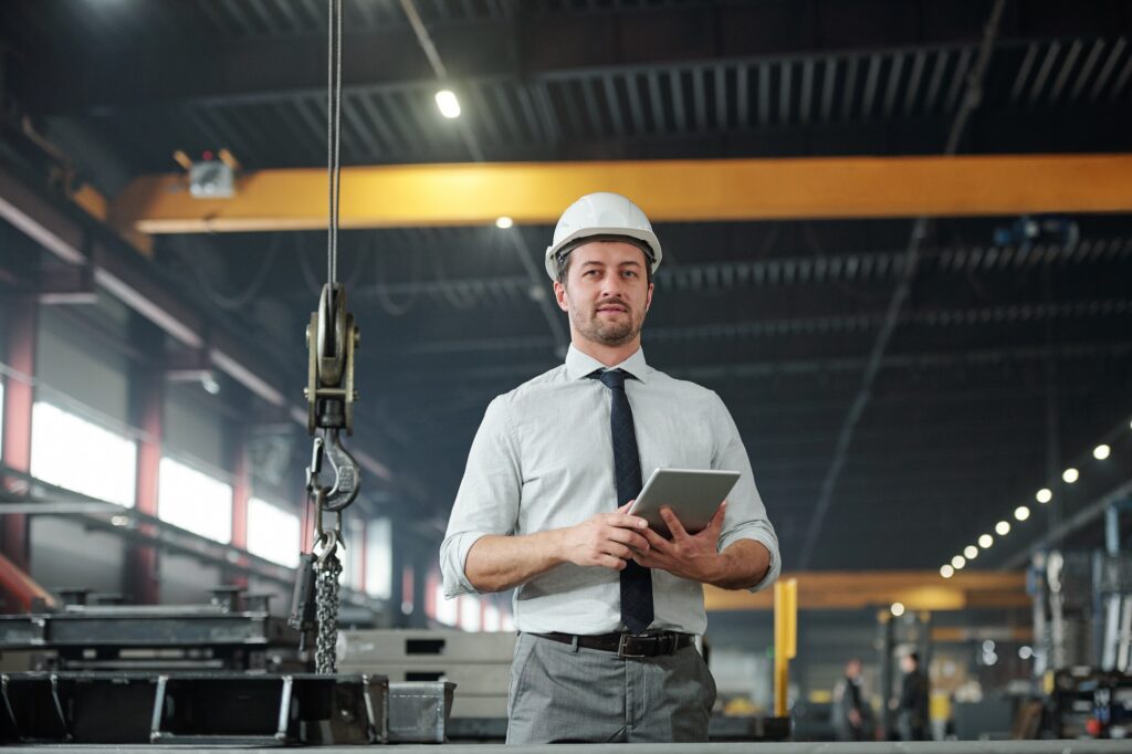 Technologist with tablet